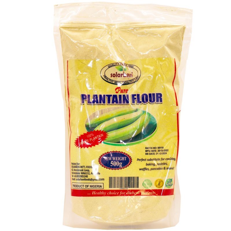 Solarben Organics Plantain flour 500g