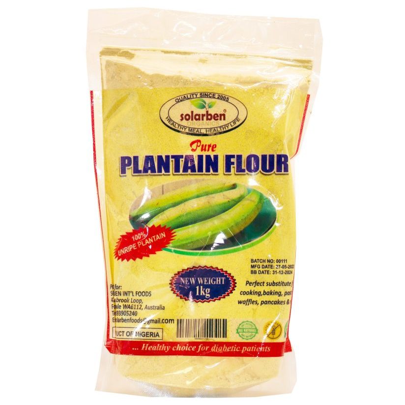 Solarben Organics plantain flour 1kg